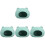 4Pcs Ceramic Cooling Hamster House Cute Sky-Blue Hideout for Pets 3