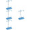 4Sets Durable Plastic Thread Rack Sky-Blue for Home Sewing Use 6