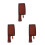 3Pcs Brown Artificial Covers Cutter Protectors 8