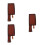 3Pcs Brown Artificial Covers Cutter Protectors 5
