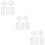 3Sets Portable White Pet DIY Christmas Spray Paint Stencils 11