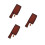 3Pcs Brown Artificial Covers Cutter Protectors 3