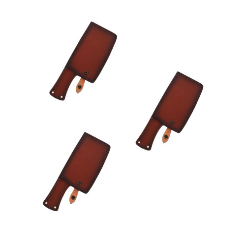 3Pcs Brown Artificial Covers Cutter Protectors 2