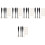 5Sets Portable Sketch Wiper Blending Stumps Black Drawing Accessories 6