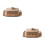2Sets Khaki Ceramic Butter Container with Lid Practical Home Use 5
