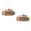 2Sets Khaki Ceramic Butter Container with Lid Practical Home Use 7