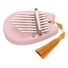 5Pcs Compact Pink Mini Kalimba Finger Harp Acrylic Piano for Beginners