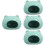 4Pcs Ceramic Cooling Hamster House Cute Sky-Blue Hideout for Pets 6