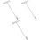 3Pcs Metal Manhole Lid Puller T-Handle Hook for Sewer Maintenance 5