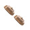 2Sets Khaki Ceramic Butter Container with Lid Practical Home Use 8