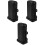 3Pcs Motorcycle ABS Tool Box Storage Holder Side Bracket Black 5