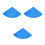 3Pcs Blue Pool Covers Dustproof Rainproof for 10Ft Fast 9