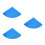 3Pcs Blue Pool Covers Dustproof Rainproof for 10Ft Fast 10