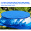 3Pcs Blue Pool Covers Dustproof Rainproof for 10Ft Fast 11
