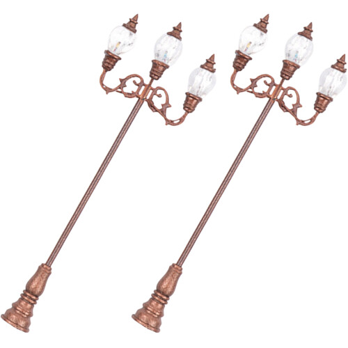 10Pièces Lampadaires Miniatures Durable Pour Et Maquette