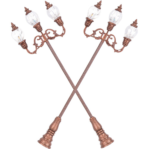 10Pièces Lampadaires Miniatures Durable Pour Et Maquette 1