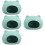 4Pcs Ceramic Cooling Hamster House Cute Sky-Blue Hideout for Pets 7