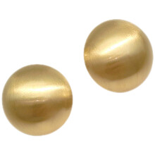 4Pairs Gold Stud Earrings for Women Dome Design Lightweight Metal