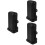 3Pcs Motorcycle ABS Tool Box Storage Holder Side Bracket Black 8