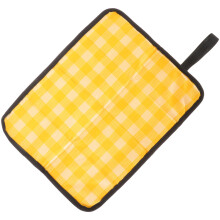 2Pcs Portable Yellow Outdoor Seat Cushions Foldable Oxford Cloth Pads