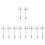 10Pièces Lampadaires Miniatures Durable Pour Et Maquette 6