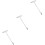 3Pcs Metal Manhole Lid Puller T-Handle Hook for Sewer Maintenance 7