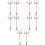 10Pièces Lampadaires Miniatures Durable Pour Et Maquette 8