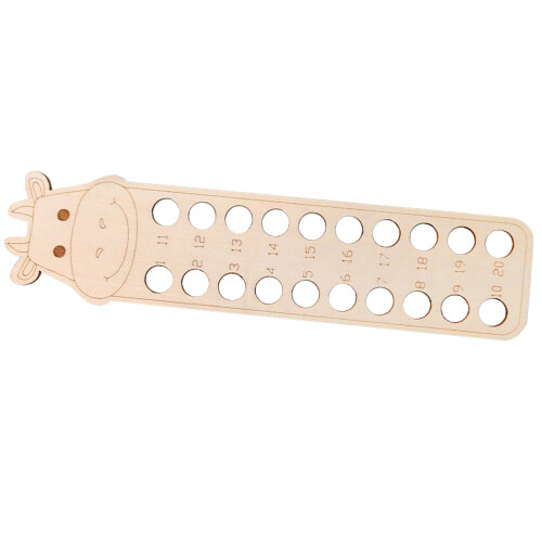 5Pcs Wooden Cross Stitch Floss Organizer Beige Thread Storage Board 2