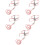 5Sets Small Cat Harness and Leash Pink Stylish Escape Proof Design 9