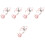 5Sets Small Cat Harness and Leash Pink Stylish Escape Proof Design 6