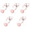 5Sets Small Cat Harness and Leash Pink Stylish Escape Proof Design 5