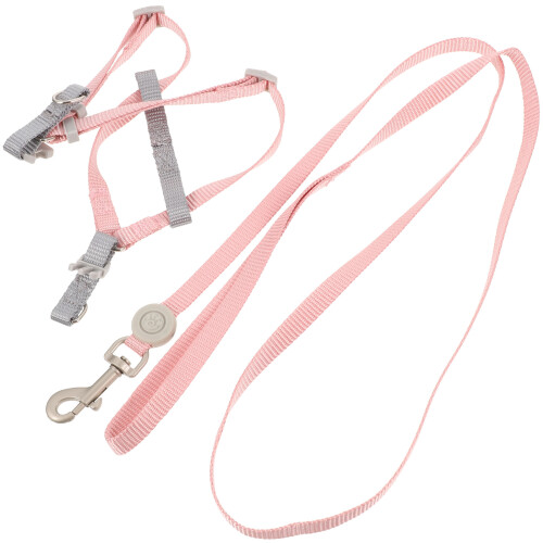 5Sets Small Cat Harness and Leash Pink Stylish Escape Proof Design 2