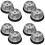 8Pcs Metal Egg Piercers Black Rubber Grip Cooking Tool for Egg Shells 6