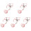 5Sets Small Cat Harness and Leash Pink Stylish Escape Proof Design 4