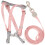 5Sets Small Cat Harness and Leash Pink Stylish Escape Proof Design 1