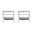 2Sets Collapsible Black Aluminum Camping Grill and Storage Stand 5