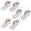 18Pcs Silver Alloy Clothes Pole Holders Rustproof Rod Brackets 2