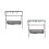 2Sets Collapsible Black Aluminum Camping Grill and Storage Stand 6