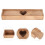 2Pcs Light Brown Wood Pregnancy Test Holder Keepsake Box with Lid 10