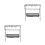 2Sets Collapsible Black Aluminum Camping Grill and Storage Stand 4