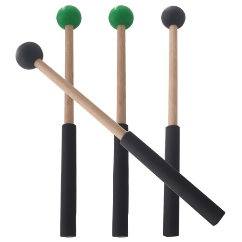 10Pairs Sturdy Wooden Handle Percussion Mallets Multi-Color for Drum 1