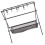 2Sets Collapsible Black Aluminum Camping Grill and Storage Stand 3