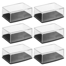 18Pcs Elegant Black Plastic Jewelry Display Box for Men's Cufflinks
