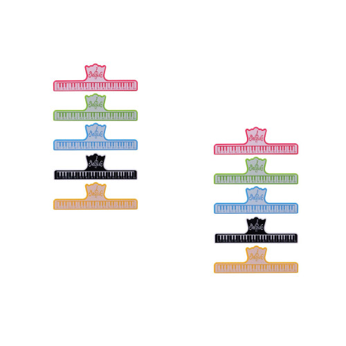 10Pcs ABS Plastic Piano Score Clips Music Book Page Holders 2