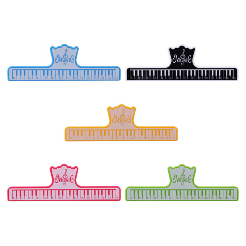 10Pcs ABS Plastic Piano Score Clips Music Book Page Holders 1