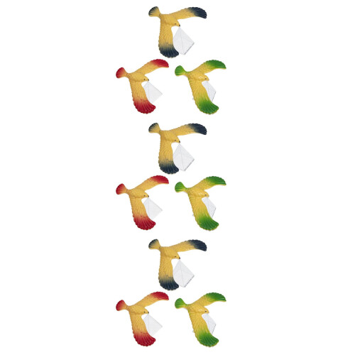 9Pcs Plastic Balancing Eagle Toys Assorted Colors Educational Kids Fun 2