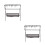 2Sets Collapsible Black Aluminum Camping Grill and Storage Stand 10