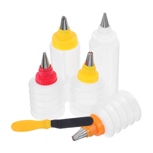 12Pcs PP Decorating Bottles for Cake Cookie Icing and Dessert 2