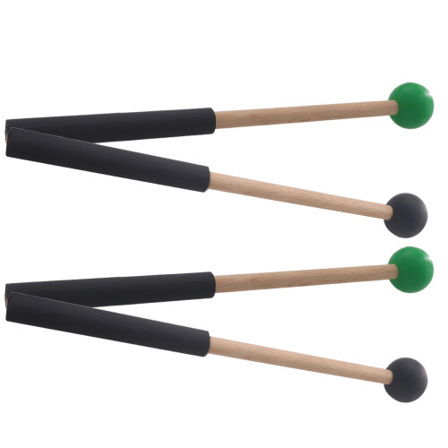 10Pairs Sturdy Wooden Handle Percussion Mallets Multi-Color for Drum 2