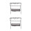 2Sets Collapsible Black Aluminum Camping Grill and Storage Stand 9